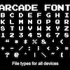 Retro Arcade Pixel 8 Bit Letters SVG PDF PNG & Ai Vector Cut Files ...