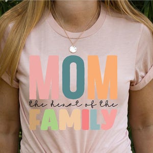 Mom Heart Shirt, Mother&#39;s Day Gift, Mom Shirt, Gift for Mom, New Mom Shirt, Mama Life Shirt, Trendy Mom Shirt, Mom Tee
