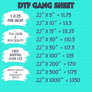 DTF Bulk Gang Sheet Print, custom heat transfer, dtf transfer, Dtf Prints, DTF Gang sheet,Free Shipping,Dtf Transfers Ready for Press