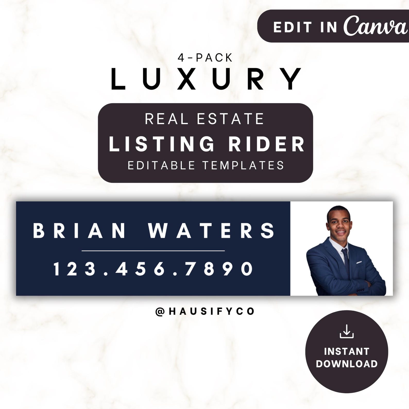 Realtor Rider Sign Template, Real Estate Marketing (canva Editable ...