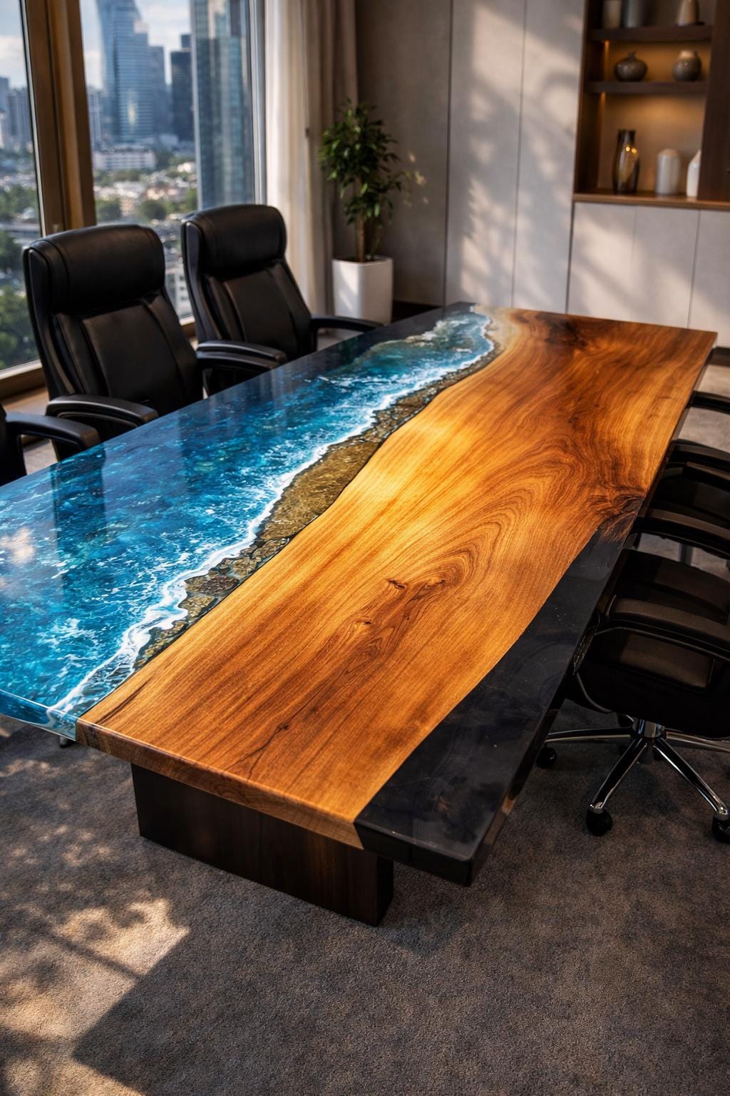 Epoxy Ocean Table| Living Room Table, Epoxy Table Top| Epoxy Coffee ...
