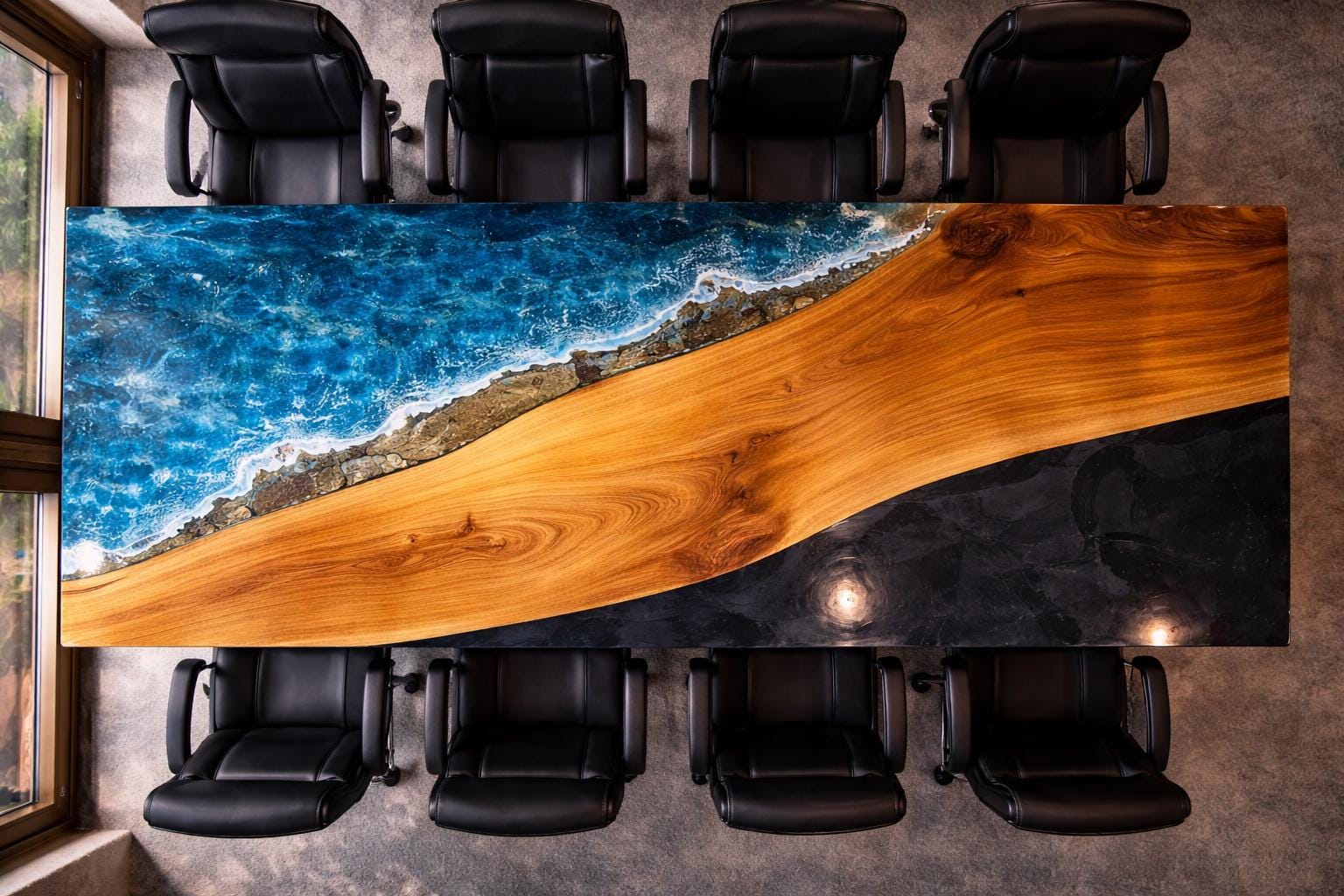 Epoxy Ocean Table| Living Room Table, Epoxy Table Top| Epoxy Coffee ...