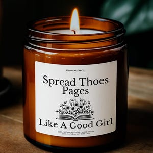 Spread Those Pages Smut Reader Candle, Smut Book Lover Gift, Smut Book, Spicy Books Reader, Smut Lover, Dark Romance Reader, Bookish Gifts