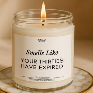 Funny 40th Birthday Candle, 40th Birthday Gift for Her or Friend, Turning 40 Gift, Milestone Birthday Present, Fun 40th Gift Idea for Women