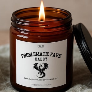 Wingleader Xaddy Xaden Riorson Candle Czwarte skrzydło Smok Prezent, Książkowa fantastyka, Romantyczny prezent fantasy, Violet Sorrengail Basgiath Inspirowane