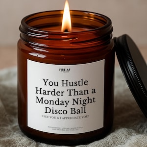 Funny Boss Gift Candle, Corporate Office Appreciation Gift Employee Coworker Friend, Team Thank You, Work Party Gag Gift,Humor Candle Gift