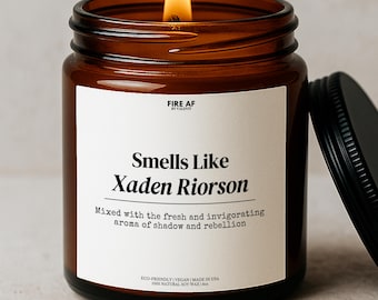 Smells like Xaden Riorson Wingleader Candle Gift, Fourth Wing Xaden Gift, Dragon Fantasy Decor, Violet Sorrengail Bookish, Basgiath Inspired