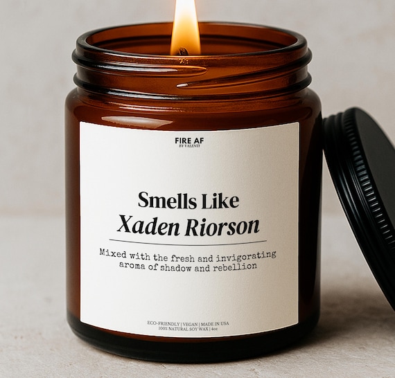 Smells like Xaden Riorson Wingleader Candle Gift, Fourth Wing Xaden Gift, Dragon Fantasy Decor, Violet Sorrengail Bookish, Basgiath Inspired