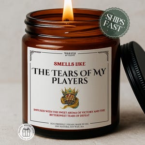 DnD Dungeon Master Candle, Christmas Gifts, Smells Like the Tears of My Players, Gamer Gift, Dungeons and Dragons DM Candle, Funny Candles