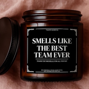 Employee Christmas Gifts Bulk, Personalized Best Team Candle, Corporate Gift Employee Thank You Gifts Team Office Appreciation Coworker Gift