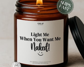 Licht, wenn du mich nackt willst Lustige Kerze Valentinstag Geschenk für Freund Geschenk für Mann Spicy Valentinstag Geschenk für Ihn Freundin Geschenke