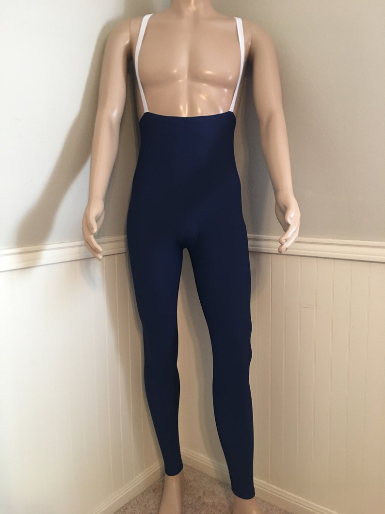 Men's Solid High Waisted Tights With Optional Suspenders Etsy