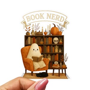 本好きの方へのギフト デカール | 読書好きのオタク向け本好きビニール デカール ステッカー | ノートパソコン用ステッカー 魔女 本好き