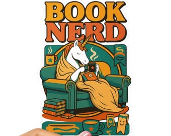 book nerd gift decal Gift for Book Nerd | book tok Book nerd book lover | Book Lover Vinyl Sticker for readers | Book lover Sticker Bookish
