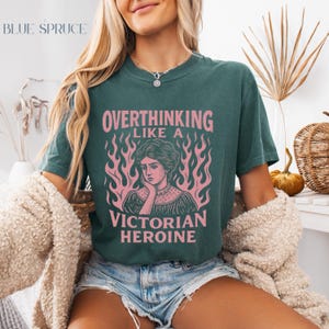 Vintage Mystical Tee Dark Academia T-Shirt | Tee for book lovers Oversized Book Tee | library funny tee Literature Tee Shirt | bookworm tee image 3