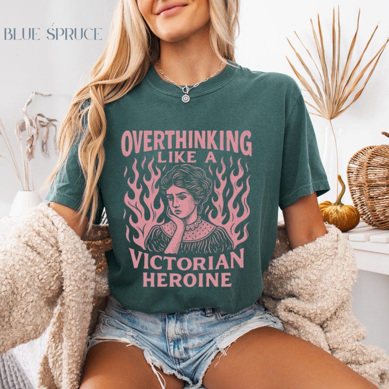 Vintage Mystical Tee Dark Academia T-Shirt | Tee for book lovers Oversized Book Tee | library funny tee Literature Tee Shirt | bookworm tee image 3