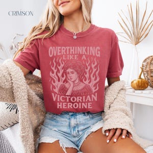 Vintage Mystical Tee Dark Academia T-Shirt | Tee for book lovers Oversized Book Tee | library funny tee Literature Tee Shirt | bookworm tee image 7