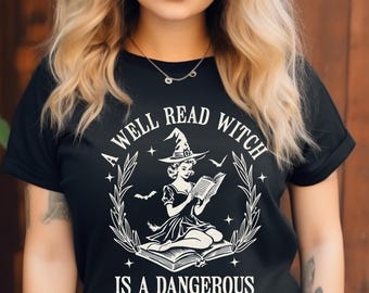 Witch shirt for mom | Bookish Girlie Shirt | Book Nerd T-shirt | Bookish Shirt Things | Bookworm Shirt Shirt | bookish funny shirt |Bookworm