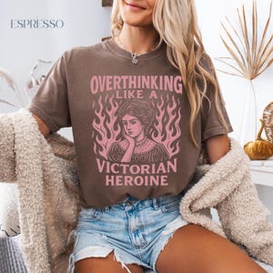 Vintage Mystical Tee Dark Academia T-Shirt | Tee for book lovers Oversized Book Tee | library funny tee Literature Tee Shirt | bookworm tee image 2