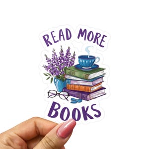 floral book decal | reading lover decal| book lover sticker| book lovers decal |vinyl sticker fun |Bookish Stickers For |Gift for Book Lover