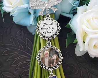 Custom Photo Pin,Wedding Bouquet Charm,Brooch for Women,Bridal Bouquet Pin,Wedding Gift,Bridal Shower Gift,Memorial Gift,Gift for Bride