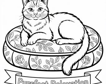 Páginas para colorear de gatos