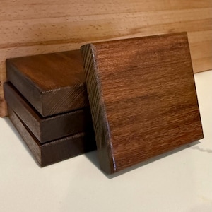 Reclaimed Ipe (Brazilian Walnut) Coasters - 3.5 Inch - Set of 4
