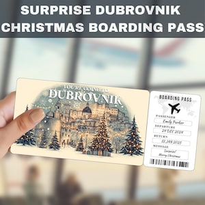 Dublin, Ireland Trip Surprise Gift Ticket | You&#39;re Going to Dublin, Ireland, Flight, Boarding Pass, Editable, Instant Download, Travel Print