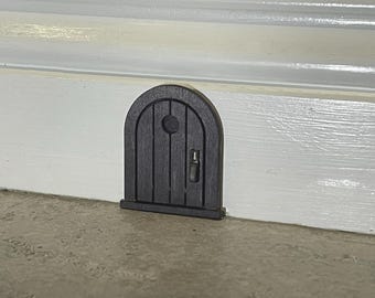 Cute Lil’ Painted Mouse Door - Night Raven Black (OG Style)