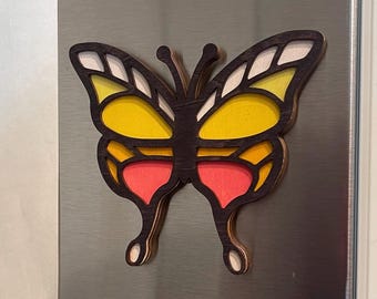 Colorful Warm Butterfly Magnet