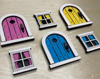 Handcrafted Ultra Edition Mouse Door: 2” Whimsical Decor (also used as fairy door)