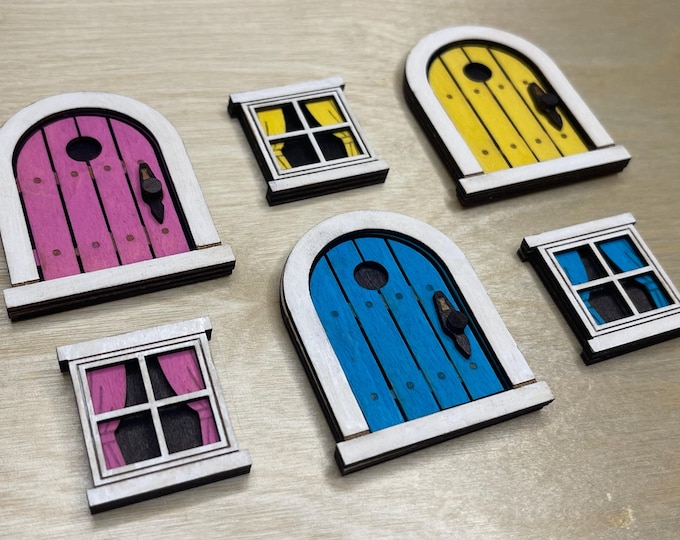 Handcrafted Ultra Edition Mouse Door: 2” Whimsical Decor (also used as fairy door)
