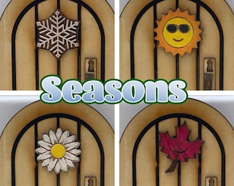 Mouse Door Decorative Wreaths - Seasons Edition Set