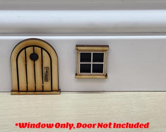 Miniature Window for Mouse Door: Whimsical Decor