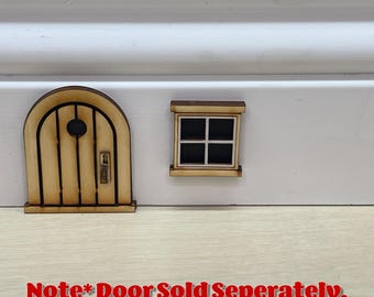 Miniature Mouse Door Window: Whimsical Decor
