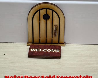 Cute Lil' Mouse Door Welcome Mat. Add some whimsy to your Mouse Doors.