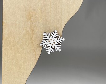 Snowflake Winter Stud Earrings