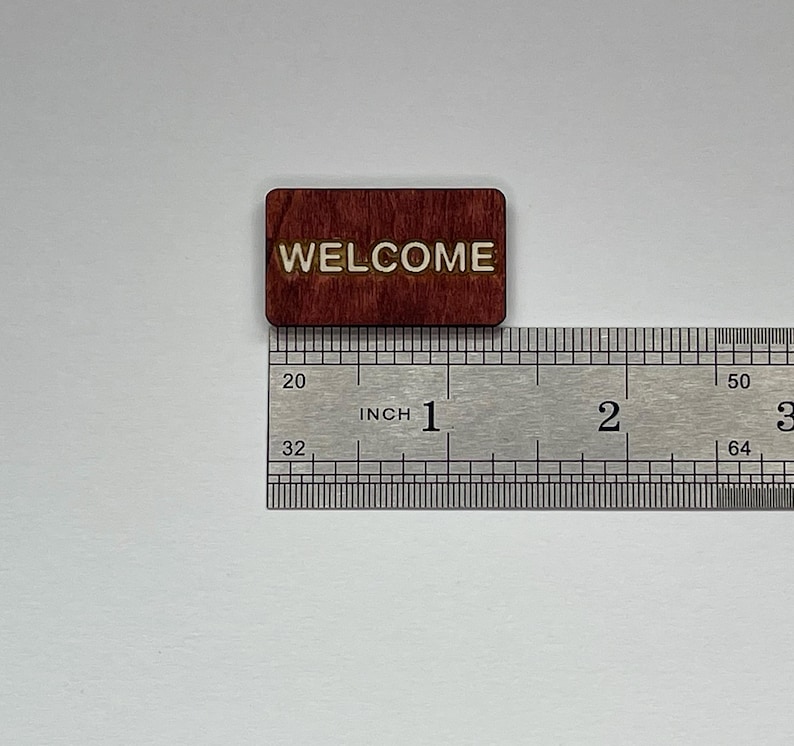 Welcom Ruler Miniature Welcome Mat for 2