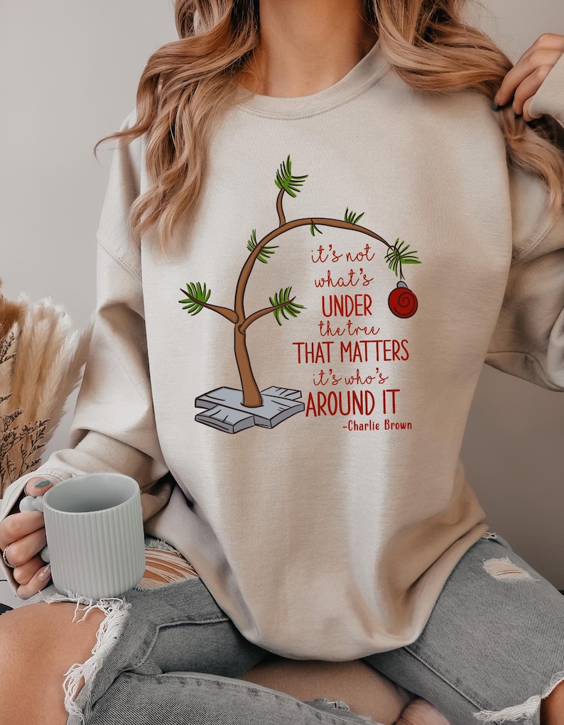 Christmas Tree Shirt, Holiday Shirt, Cute Winter Sweater, Merry and