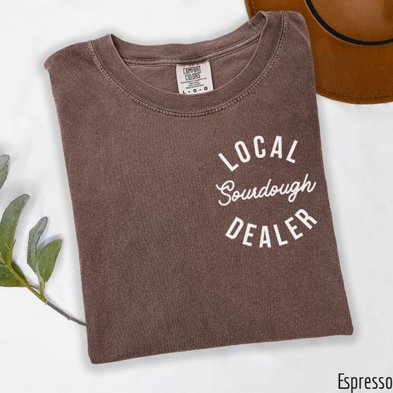 Funny Sourdough Baker Shirt For Local Bread Dealer Vintage Baking Tee Retro Sourdough Starter Top Minimalist Unisex Crewneck Artisan Bread