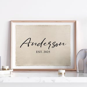 Last name sign,Personalized last name canvas banner,Custom name flag,New Home Present,Closing present,Wedding Present,Canvas flag,Wall flag