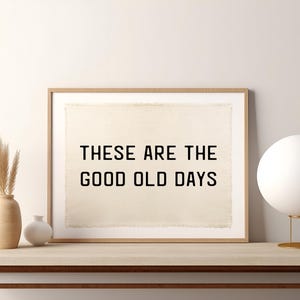 These Are The Good Old Days Flag, Nursery Wall Decor, Kids Room Decor, Boys Bedroom Decor, Wall Art Pennant Banner