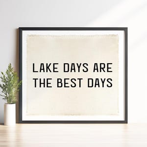 Lake Days Are The Best Days Beach Wall Decor,Coastal Canvas,Lake Banner Tapestry, Beach Wall Art, Surf Tapestry Flag,Lake House Wall Decor