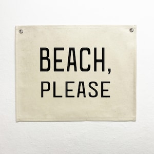 Beach Please Beach Wall Decor,Coastal Canvas,Surf Banner Tapestry, Beach Wall Art, Surf Tapestry Flag, Coastal Wall Decor