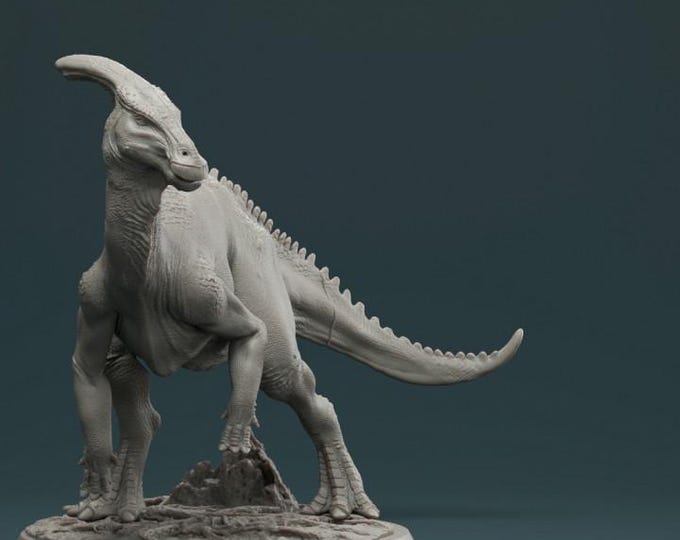 Charonosaurus Dinosaur 32mm/28mm (DinoWorld) Fantasy Gaming RPG | Wargaming Gift | Tabletop Game Set | 3D Printed Dinosaurs