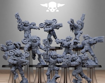 Tarion Skyguards 32mm/28mm (StationForge) RPG Set | 3D Print Scifi | Tabletop Game Set | Wargaming Gift | RPG Gifts | Sci-Fi Miniatures