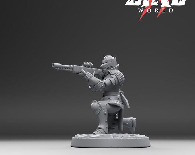 Solaris Knight Sniper 32mm/28mm (DinoWorld) Dinosaur Miniatures | RPG Set | Scifi 3D Print | Wargaming Gift | Tabletop Game Set