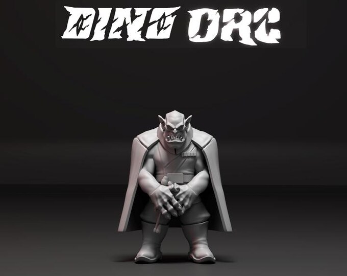 Orc General 32mm/28mm (DinoWorld) Dinosaur Miniatures | RPG Set | Scifi 3D Print | Wargaming Gift | Tabletop Game Set