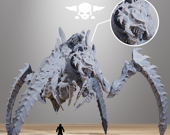 Xenarid King 32mm/28mm (StationForge) RPG Set | 3D Print Scifi | Tabletop Game Set | Wargaming Gift | RPG Gifts | Sci-Fi Miniatures