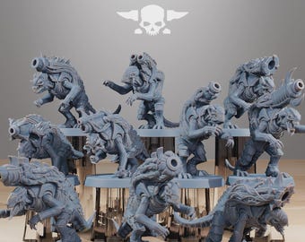Xenariden-Mörser 32 mm (StationForge) RPG-Set | 3D-Druck-Sci-Fi | Tabletop-Spielset | Geschenk für Tabletop-Spieler | RPG-Geschenke | Sci-Fi-Miniaturen